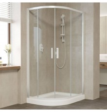 Душевой уголок Vegas Glass ZS-F 100*90 01 01 профиль белый, стекло прозрачное