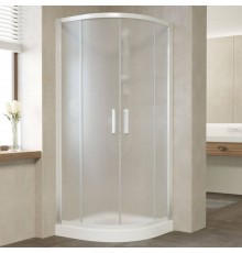 Душевой уголок Vegas Glass ZS 90 01 10 профиль белый, стекло сатин