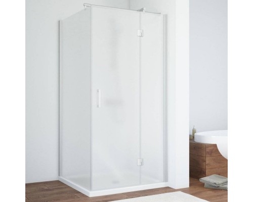 Душевой уголок Vegas Glass AFP-Fis 80 07 10 R профиль матовый хром, стекло сатин