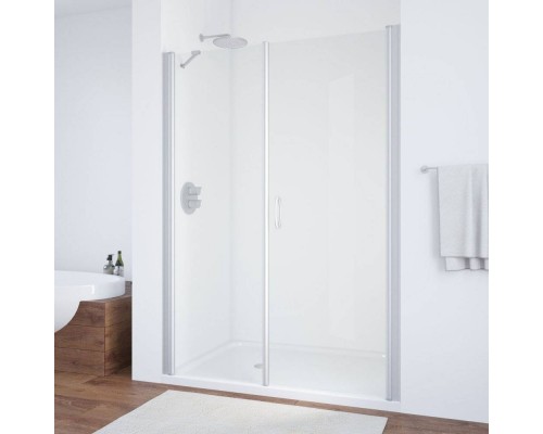 Душевая дверь в нишу Vegas Glass EP-F-2 165 07 01 R профиль матовый хром, стекло прозрачное