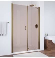 Душевая дверь в нишу Vegas Glass EP-F-2 120 05 05 L профиль бронза, стекло бронза