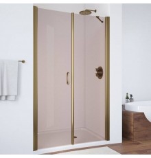 Душевая дверь в нишу Vegas Glass EP-F-2 105 05 05 L профиль бронза, стекло бронза