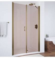 Душевая дверь в нишу Vegas Glass EP-F-2 100 05 05 L профиль бронза, стекло бронза