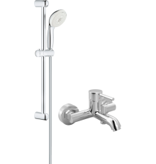 Смеситель для ванны с душем MEGA Didim MG-CM103 + Душевой гарнитур Grohe Tempesta New 27794001