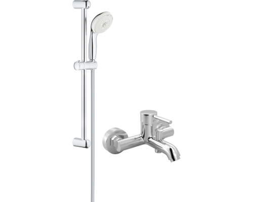 Смеситель для ванны с душем MEGA Didim MG-CM103 + Душевой гарнитур Grohe Tempesta New 27794001