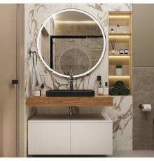 Мебель для ванной с раковиной Duravit Happy D.2 Plus 60: столешница 100, дуб французский, без отверстий + 2 тумбы 50