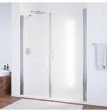 Душевая дверь в нишу Vegas Glass EP-F-2 185 08 10 R профиль глянцевый хром, стекло сатин