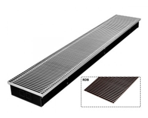 Конвекторы медно-алюминиевые внутрипольные Конвектор внутрипольный Gekon Eco с решеткой RDB H08 L200 T18 (без клапана) GETL0.00820018/RDB/NV