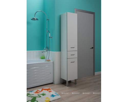 Шкаф-пенал Aquanet Верона 35 белый (напольный)