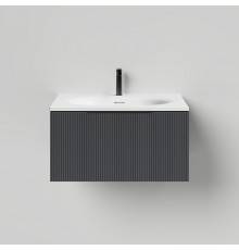 Salini Touch Тумба подвесная 60х50х32см., с раковиной, 1 ящик, верт. фрез., цвет: Anthracite. T600V1AON203