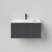 Salini Touch Тумба подвесная 60х50х32см., с раковиной, 1 ящик, верт. фрез., цвет: Anthracite. T600V1AON203