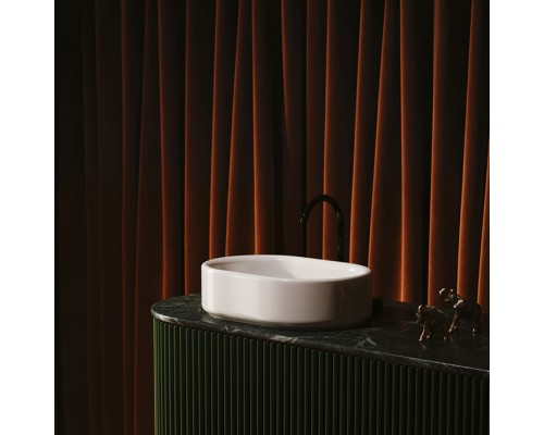 Artceram Wonder Раковина накладная 55х37см., без отв., покр SANIGLAZE, цвет: белый . WNL001 01 34