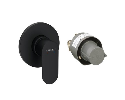 Hansgrohe Rebris S Смеситель для душа, встраиваемый, цвет: черный матовый. 72648670 Hansgrohe Rebris S Смеситель для душа, встраиваемый, цвет: черный матовый. 72648670