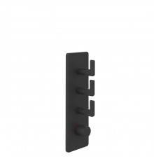 Gessi Inciso Смеситель для душа, встраиваемый, термостатический, резьба 3/4, внешняя часть, цвет: Black XL. 58206#299