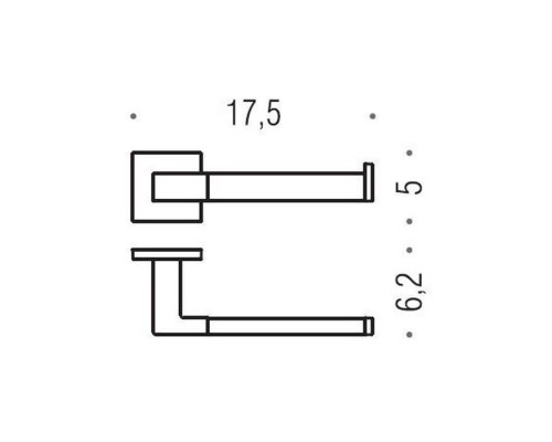 Colombo Basic Q Держатель туалетной бумаги, DX, цвет: хром. B3708D.CR