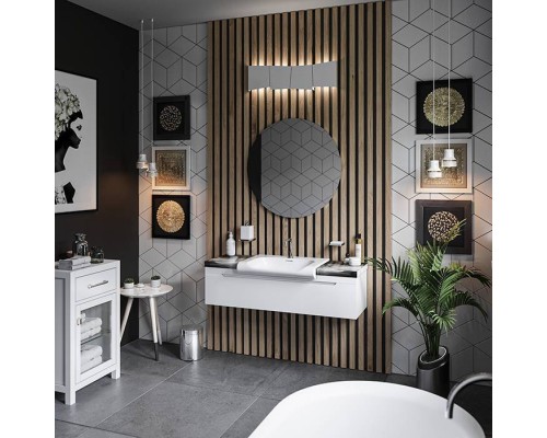 Kerasan Inka Project Раковина 120 см, 1 отв., цвет: белый. 341734,  341101*1