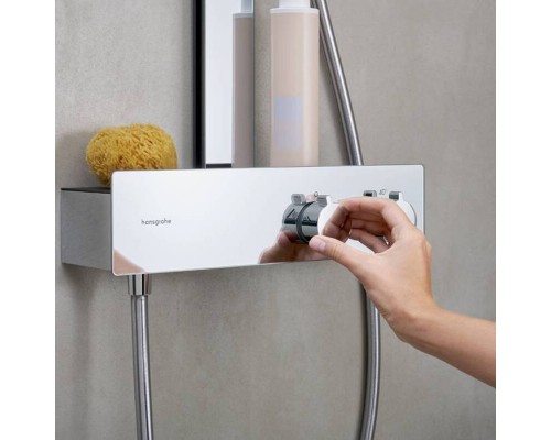 Hansgroh Rainfinity Душевая система с верхнем душем 36см., термостатическим смесителем, ручным душем и шлангом 160см., цвет: хром. 26853000 Hansgroh Rainfinity Душевая система с верхнем душем 36см., термостатическим смесителем, ручным душем и шлангом 160см., цвет: хром. 26853000
