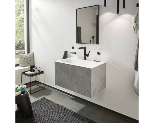 Hansgrohe Finoris Смеситель для раковины, 1 отв., с донным клапаном Push-Open, цвет: черный матовый. 76063670 Hansgrohe Finoris Смеситель для раковины, 1 отв., с донным клапаном Push-Open, цвет: черный матовый. 76063670
