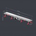 W02SC-U11-080-04SB Трап для душа линейный, универсальный затвор Tile, 80 см
