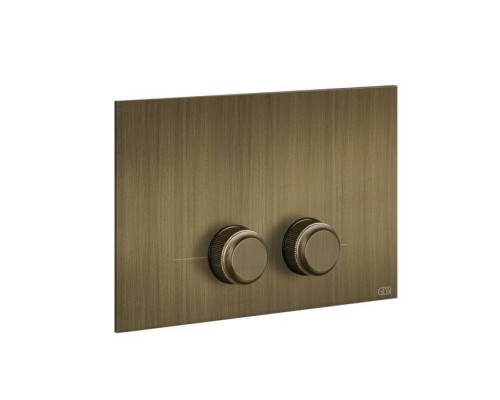 Gessi Venti20 Клавиша смыва для унитаза двойная, для инсталляций Geberit Sigma8 и Sigma12, цвет: Antique Brass. 54651#713 Gessi Venti20 Клавиша смыва для унитаза двойная, для инсталляций Geberit Sigma8 и Sigma12, цвет: Antique Brass. 54651#713
