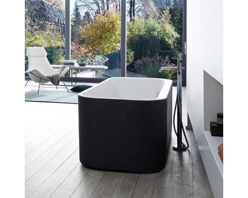 Duravit Happy D.2 Plus Ванна акриловая 180х80см, отдельностоящая, бесшовная панель, слив-перелив, цвет: graphite supermatt. 700453800000000 Duravit Happy D.2 Plus Ванна акриловая 180х80см, отдельностоящая, бесшовная панель, слив-перелив, цвет: graphite supermatt. 700453800000000