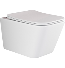Унитаз подвесной Ceramicanova Metric Rimless CN3007 с микролифтом, безободковый