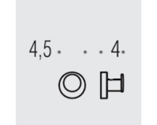 Colombo Plus Крючок, подвесной, цвет: PVD золото матовое. W4917.OM