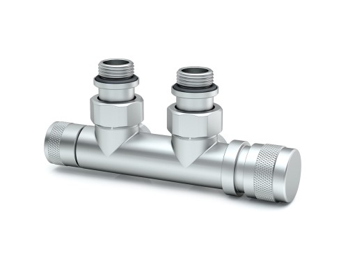 Узел нижнего подключения SR Rubinetterie угловой 1/2 х3/4 Е Хром матовый (правый) 0681-1500CSE0