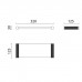 Oasis Defile Лоток стеклянный 32х12.5х3см., настольный, цвет: хром. 0AGD028CR