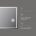 M91AMOX1003WG Универсальное зеркало с контурной Led-подсветкой, часами и косметическим зеркалом, 100 см
