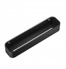 Decor Walther Black Stone DCT45 Душевая полочка 45x10см, подвесная, цвет: черный матовый / сталь матовая. 0973965