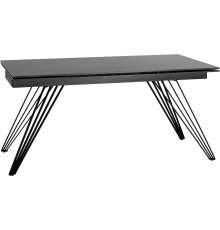 Обеденный стол Stool Group Пандора 180x90 см, раскладной, керамика темная
