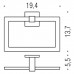 Colombo Basic Q Полотенцедержатель кольцо, цвет: хром. B3731.CR