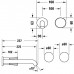 Duravit White Tulip Смеситель для раковины, встраиваемый, цвет: хром. WT1070004010