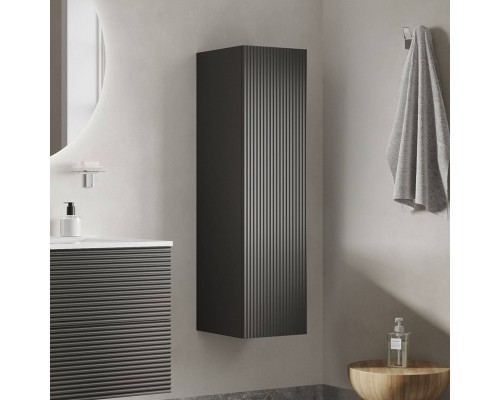 Пенал в ванную подвесной IDDIS, 30 см, темно-серый, Bild, BIL30G0i97