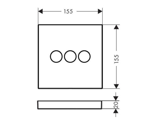 Hansgrohe ShowerSelect Запорный вентиль, с переключением на 3 выхода, цвет: хром	. 15764000