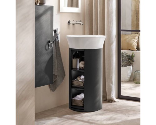 Duravit White Tulip Раковина накладная Oslash;50см, без перелива, без отв., WonderGliss, цвет: белый. 23655000701
