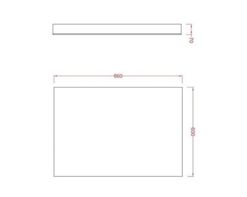 Artceram Square Зеркало 86х60см., подвесное. ACS010