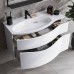 Kerama Marazzi Riva Тумба подвесная 100см, левая, с раковиной, цвет: белый матовый. RV.wb.100Lh,  RV.100Lh\WHT.M