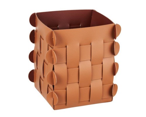 ADJ Корзинка Shlesser, 13x13xH17 см., цвет: коньяк/бордо ADJ Корзинка Shlesser, 13x13xH17 см., цвет: коньяк/бордо