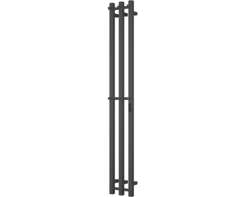 Полотенцесушитель электрический Bauedge Stella R 12х160, матовый черный RAL9005 Полотенцесушитель электрический Bauedge Stella R 12х160, матовый черный RAL9005