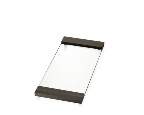 Decor Walther Classic Tab 37 Лоток универсальный 37x17см, прозрачное стекло, настольный, цвет: темная бронза. 0848817 Decor Walther Classic Tab 37 Лоток универсальный 37x17см, прозрачное стекло, настольный, цвет: темная бронза. 0848817