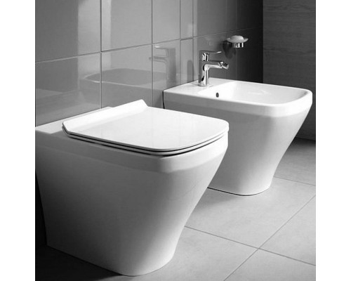 Duravit DuraStyle Биде напольное приставное 63х37см, с 1 отв под смеситель. с креплением, цвет: белый. 2283100000 Duravit DuraStyle Биде напольное приставное 63х37см, с 1 отв под смеситель. с креплением, цвет: белый. 2283100000
