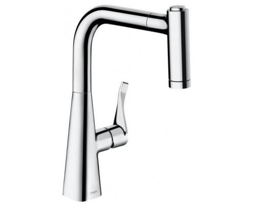 HG 73 800 000 Metris M71 Смеситель для кухни 220 мм, 2 режима, выдвижной излив 73800000