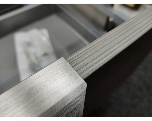 Cerasa Assolo Комплект: база подвесн с ящиком, цвет la/co + столешница из мин/мрам, цвет бел. с 1отв 85x51,5x h50см + зеркало 85*h70 со светильник LED, цвет: larice cosmopolitan. CPCPCMB1CH385 larice cosmopolitan