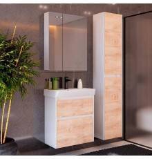 Мебель для ванной комнаты Lemark Combi 60 дуб кантри, белая глянцевая
