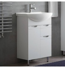 Тумба с раковиной Corozo Лея 60 белая