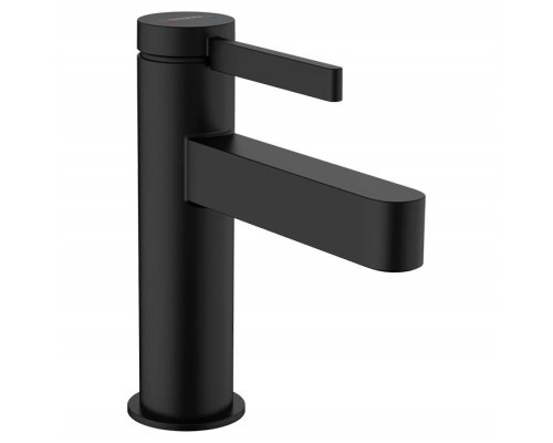 Hansgrohe Finoris Смеситель для раковины, на 1 отв., с донным клапаном, цвет: черный матовый. 76010670 Hansgrohe Finoris Смеситель для раковины, на 1 отв., с донным клапаном, цвет: черный матовый. 76010670