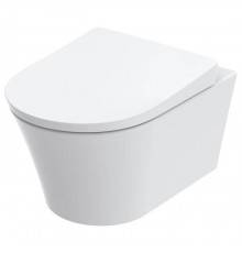 Toto GP Унитаз 54х38х33.5см., подвесной, безободковый, CeFiONtect, с сиденьем, SoftClose, петли из нерж. стали, цвет: белый. CW553Y,  TC524EU