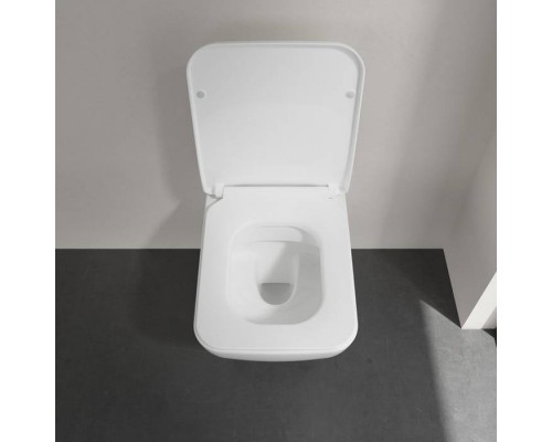 VilleroyBoch Venticello Унитаз подвесной 375*560*330, безободковый, в комплекте сиденье SlimSeat, микролифт, цвет альпийский белый. 4611RS01 VilleroyBoch Venticello Унитаз подвесной 375*560*330, безободковый, в комплекте сиденье SlimSeat, микролифт, цвет альпийский белый. 4611RS01